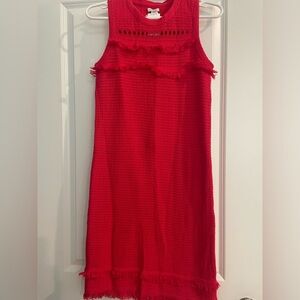 Jcrew red knit sweater dress Size XS